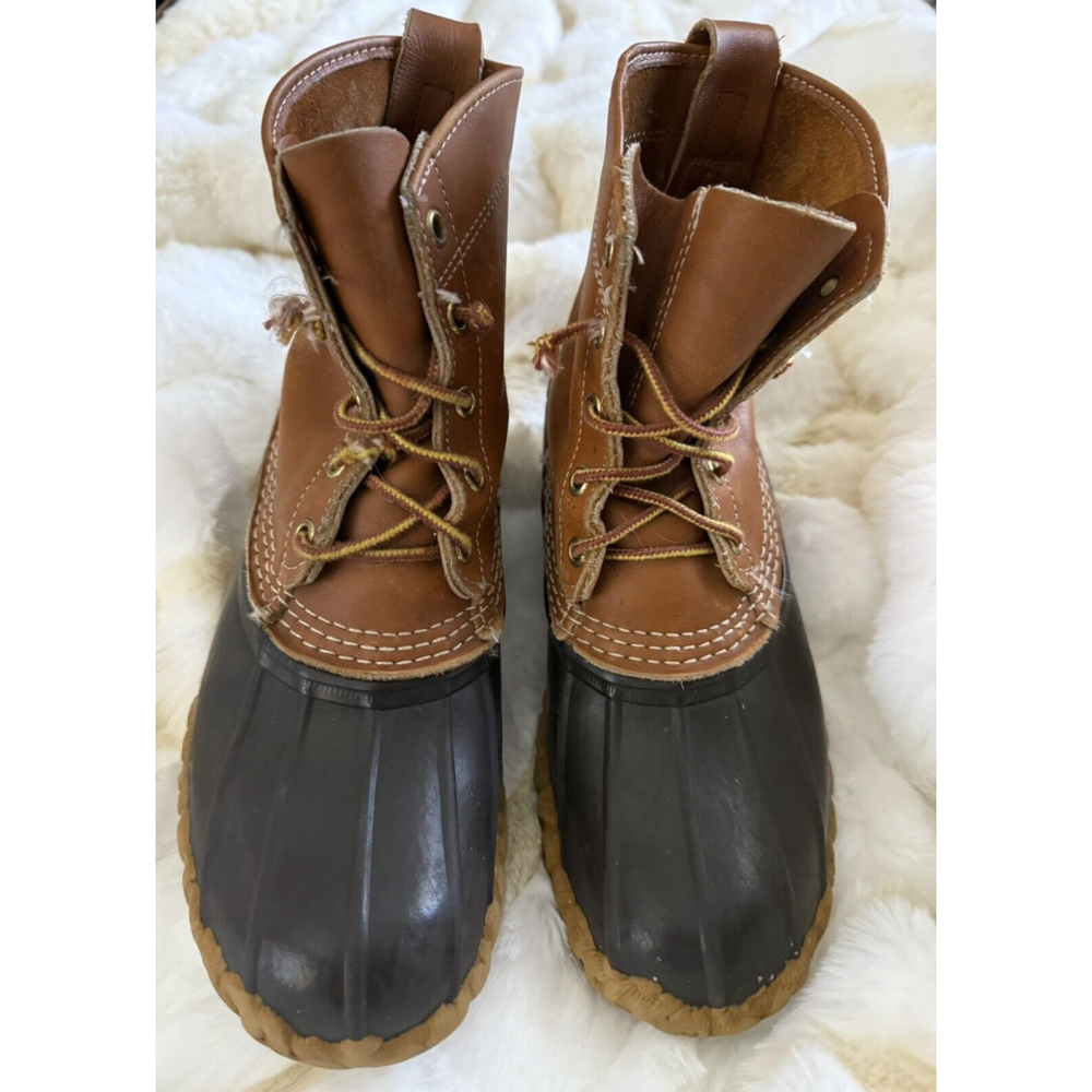 Vtg LL Bean Maine Women’s 8 L Hunting Snow Rain Duck Boots 6” Made In USA - Picture 2 of 13